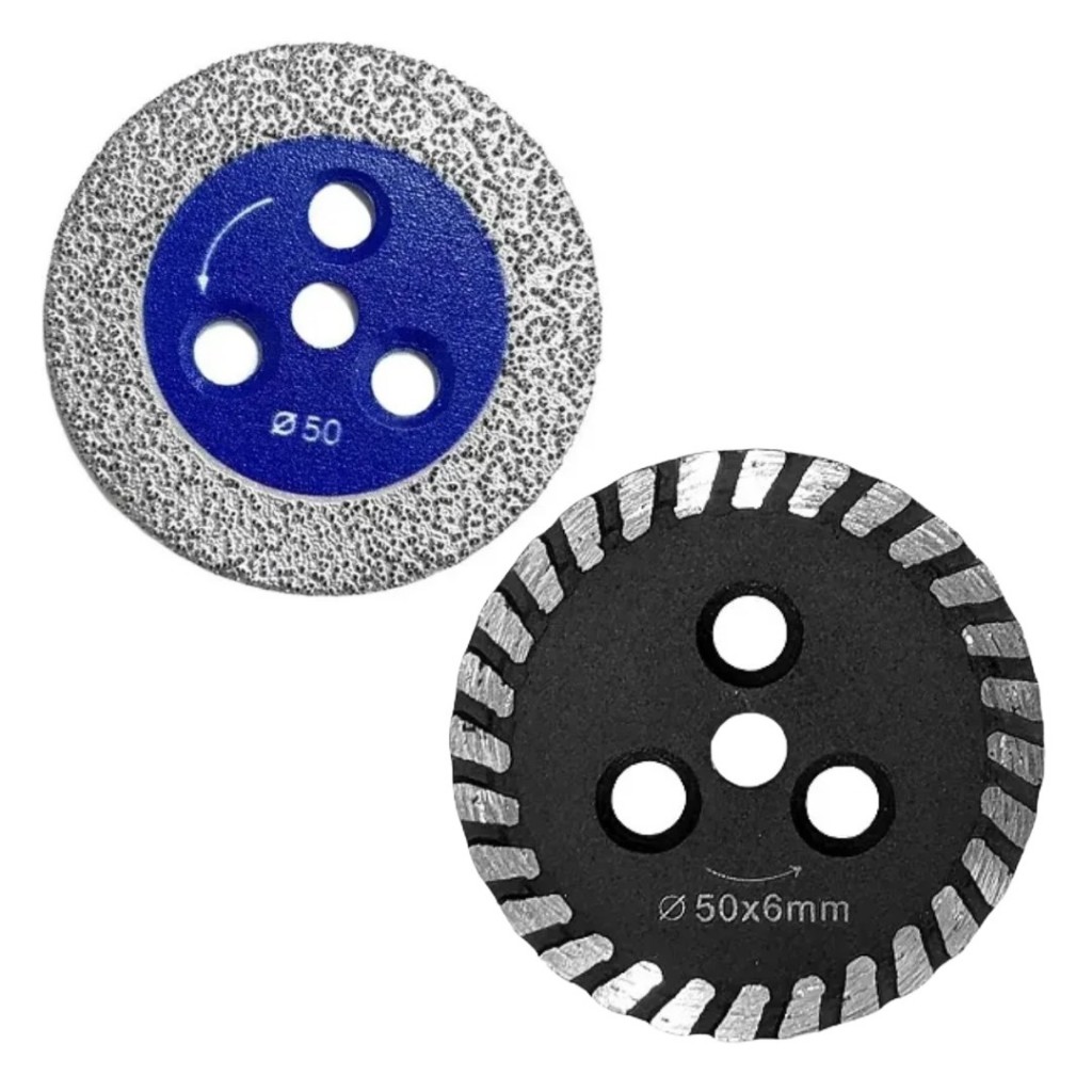 Refil Mini Disco Diamantado 50mm para Corte Gravação Piso Granito Concreto Refil  Conector Rosca M14