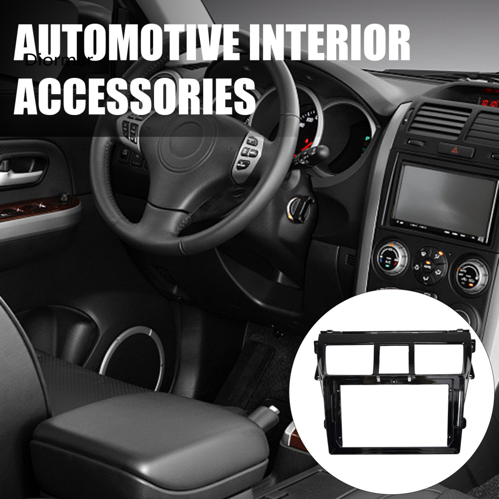9 Inch Console Cover Direct Installation Frame Car Radio Fascia for Toyota Vios 2008-2013 Navigation Panel Bezel Trim St