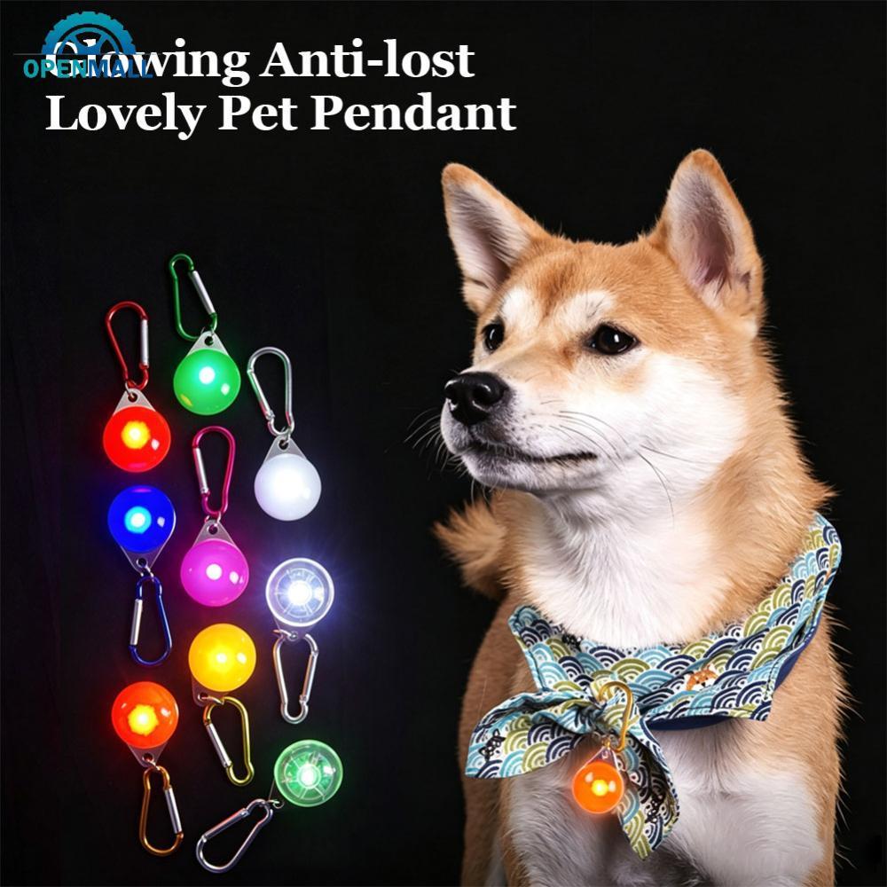 OPENMALL LED Dog Light Clip on Collar 3 Modos Segurança Piscando Cachorro Night Glow Pet Pingente Com Mosquetão Para Cam