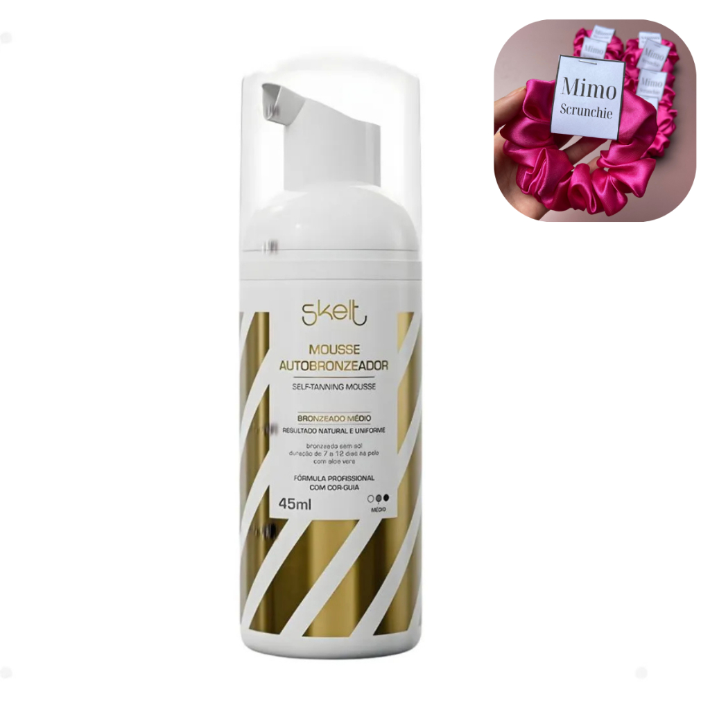 Autobronzeador Mini Mousse 45ml  7 a 12 Dias De Duração na Pele