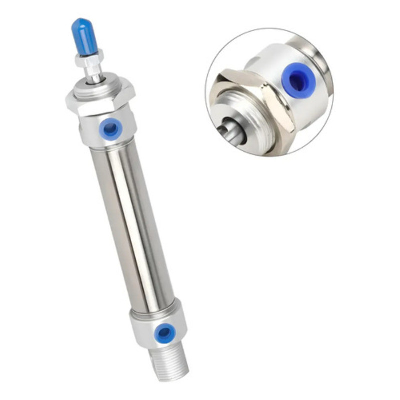 Cilindro Pneumático Dupla Ação Ø 25x25 Curso Mini Iso 6432