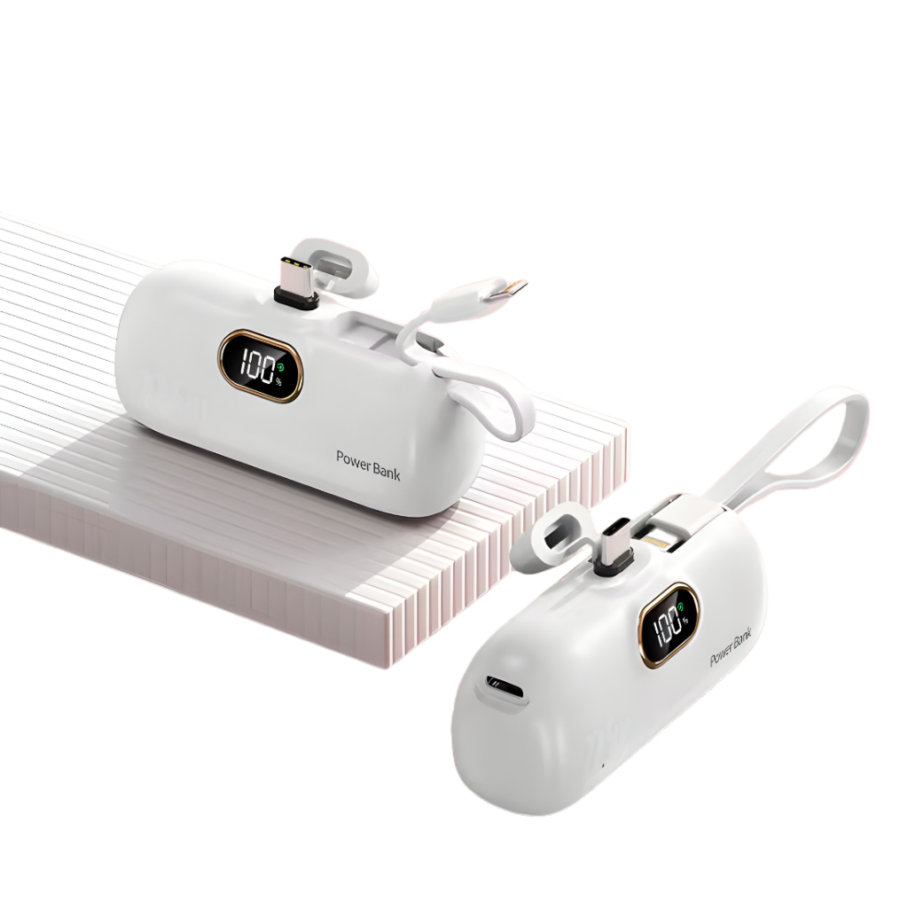 DirectCharge Mini Power Bank 5000mAh com Conector Integrado