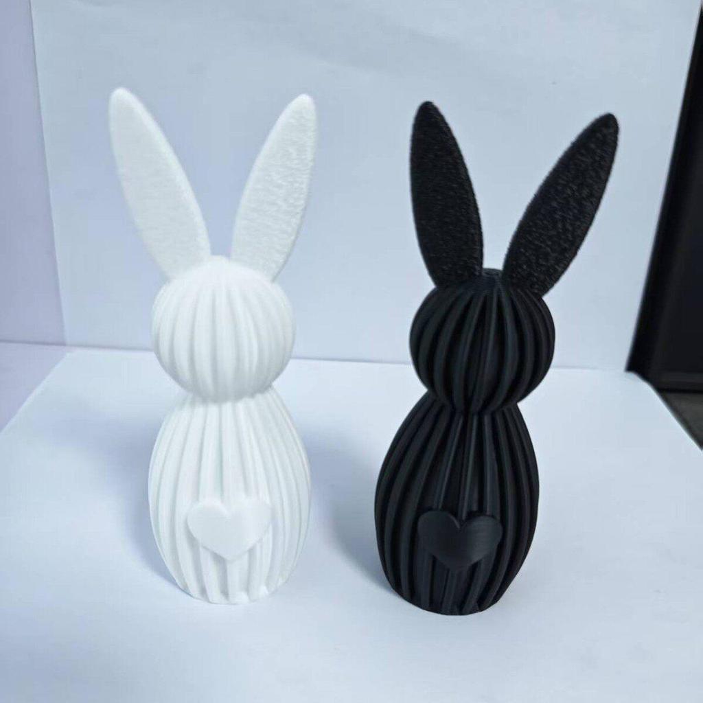 2026 Cross-Border Novo Estilo Coelhinho da Páscoa Padrão Vertical Enfeites de Coelho Impressão 3d Coelhinho da Páscoa