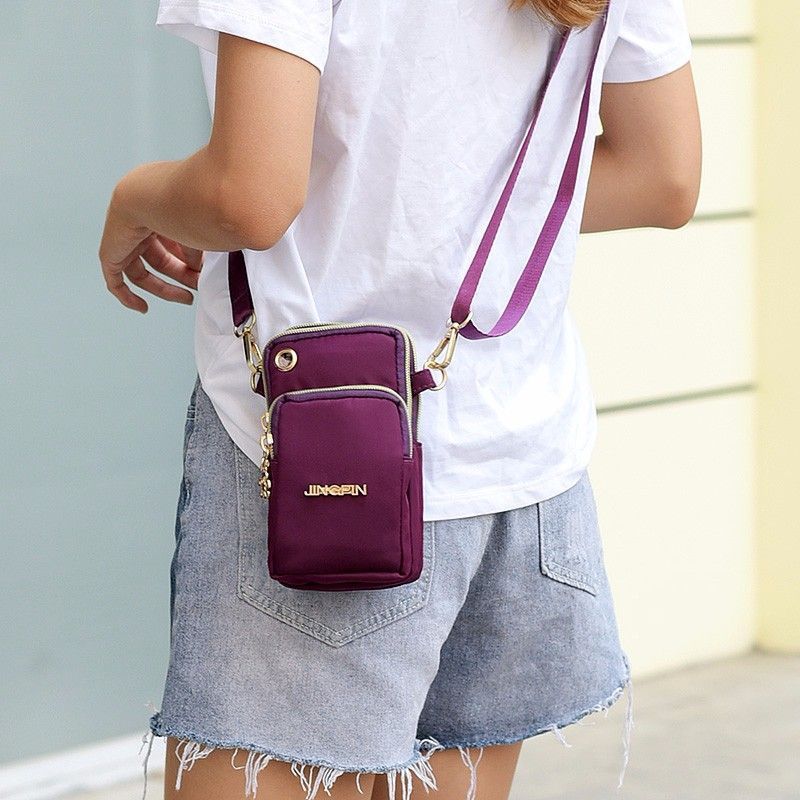 Saco do telefone móvel feminino Cross-corpo Mini pequeno saco embalagem saco de pano do telefone móvel Vertical Halter p