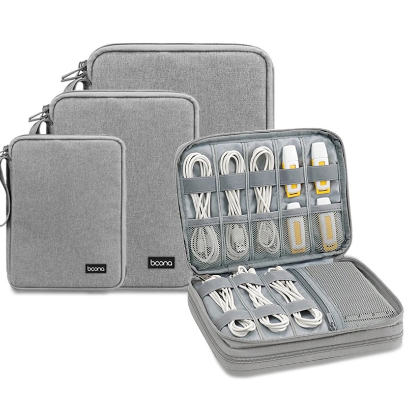 Organizador Portátil Cabo USB Acessórios Eletrônicos Saco De Armazenamento Para iPad Mini Disco Rígido Power Bank Camada