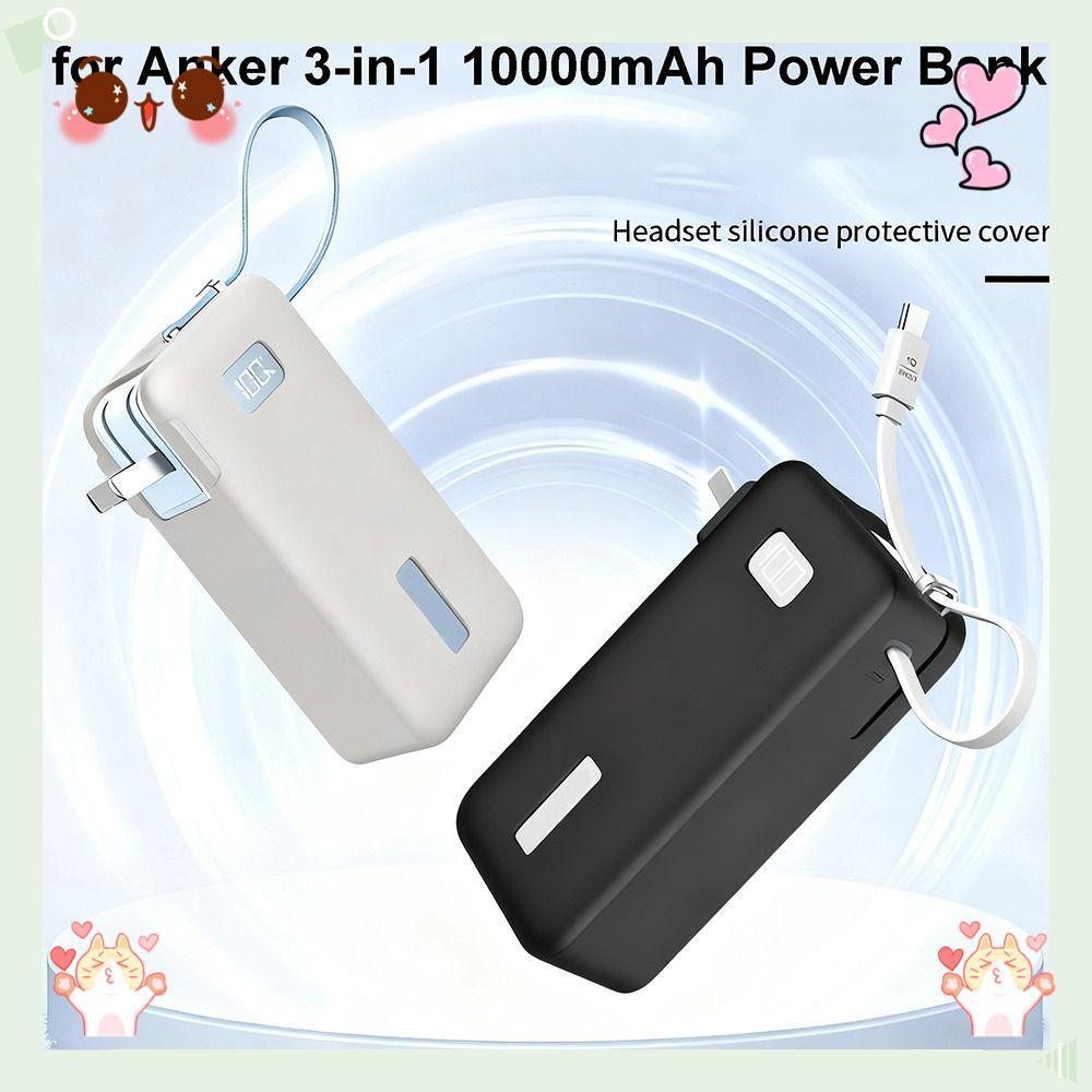 Silicone , Cor Sólida À Prova De Choque A1637 , Poeira Para Anker NANO 3 Em 1 Power Bank 10000mAh 30W