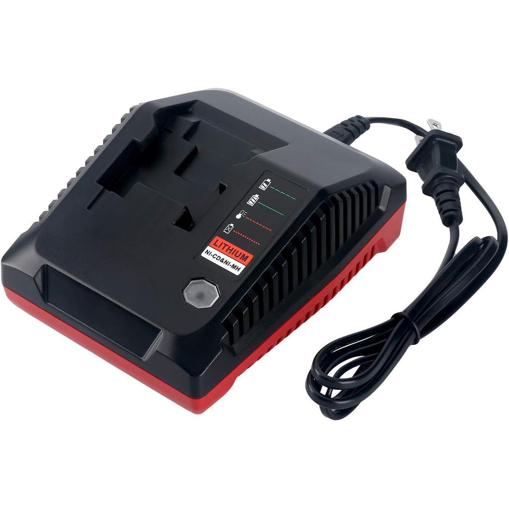 Carregador Rápido Biswaye 18V 3.0A Compatível com Bateria Porter Cable 18V, Carregador PCXMVC Compatível com Baterias de