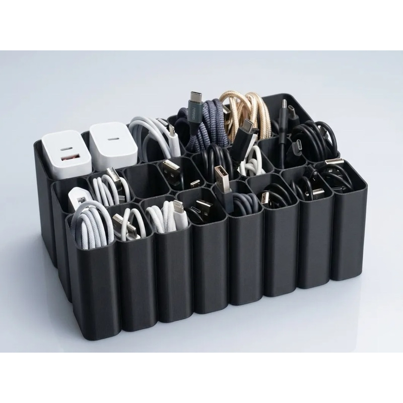 Organizador de Cabos USB/Carregadores/Power Bank
