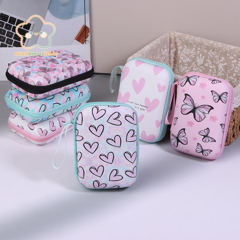 SETAD Bolsa De Armazenamento De Cabo De Fone De Ouvido Borboleta Carregador Power Bank Com Zíper (60-100 Peças)