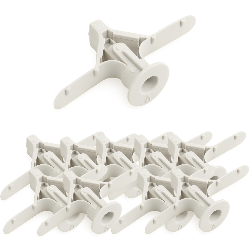 KIT 10 BUCHA DRYWALL 4A16MM FIXAÇÃO PAREDE GESSO PLACA RESISTENTE