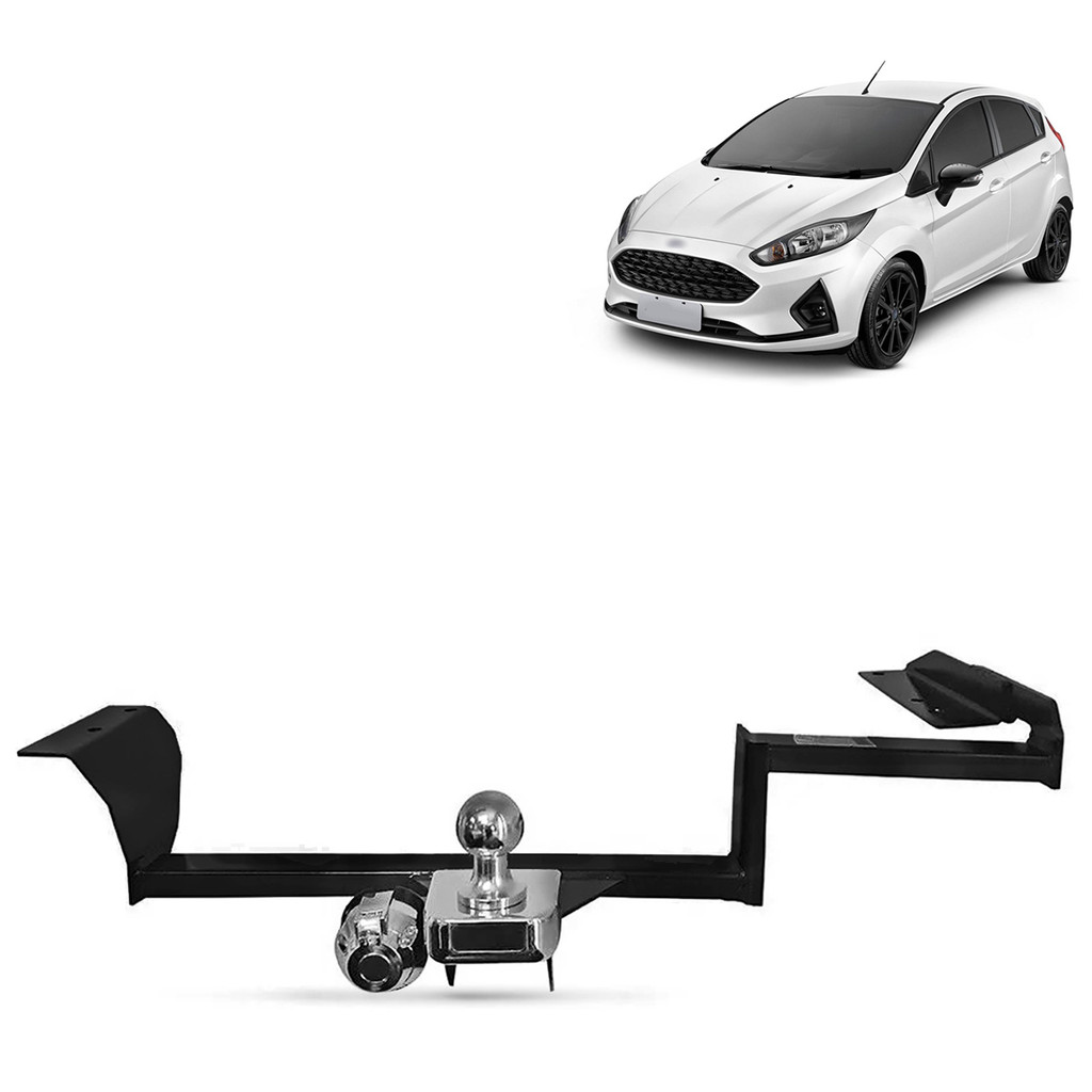 Engate de Reboque Fiesta New Fiesta 2002 a 2019 Rabicho Fixo 500kg