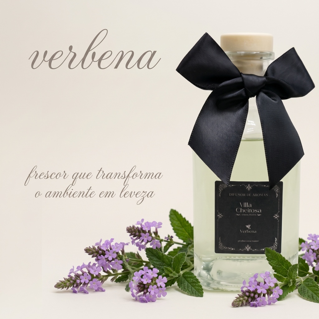 Difusor de Aromas Varetas Verbena 250 ml – Essencia Concentrada - exclusividade