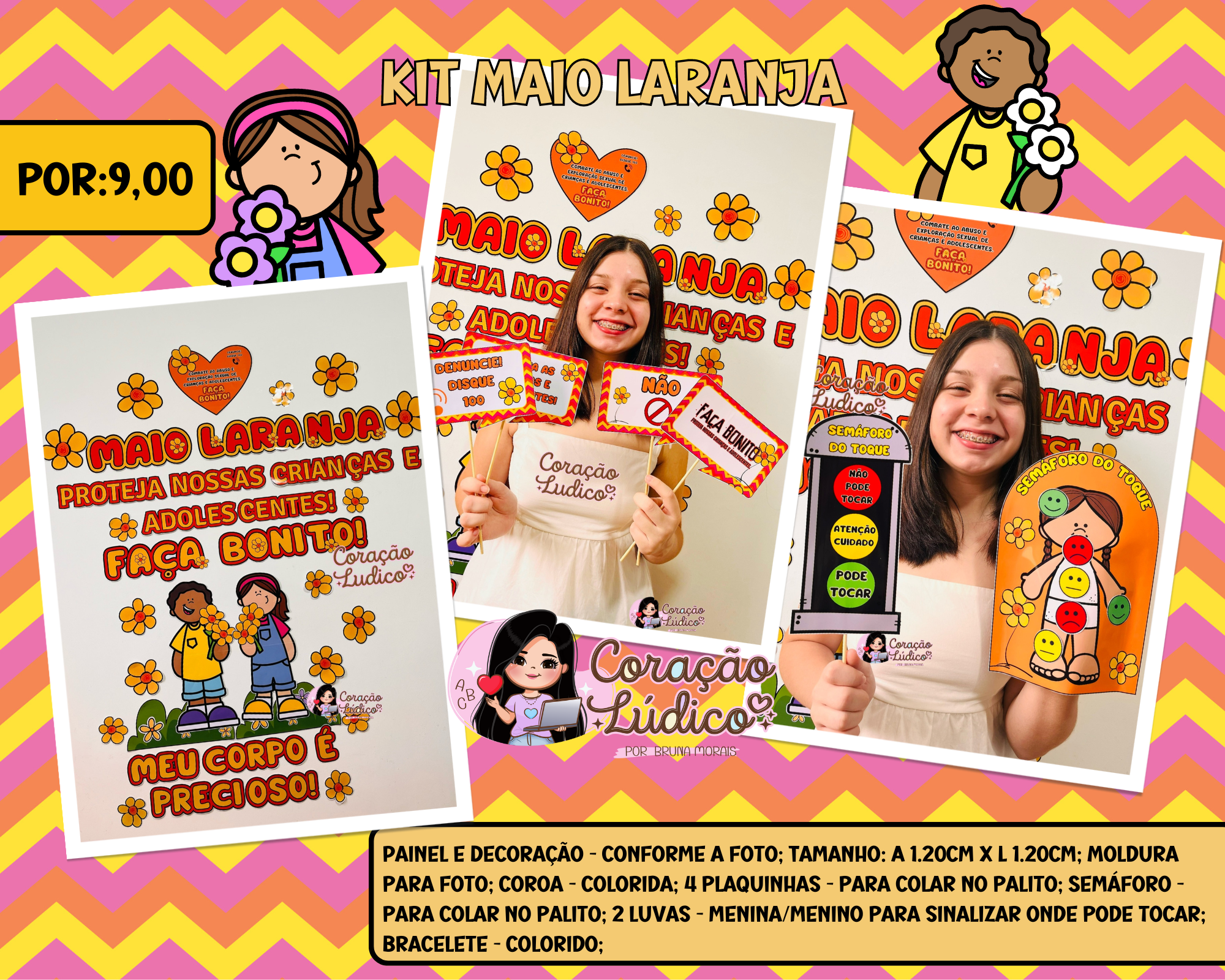 ????Kit Maio Laranja