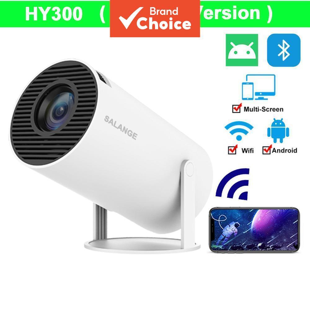Projetor Salange New HY300 4K, Android 11, Wifi6, Allwinner H713, BT5.0, 1080P, 1280*720P, Cinema, Portátil para