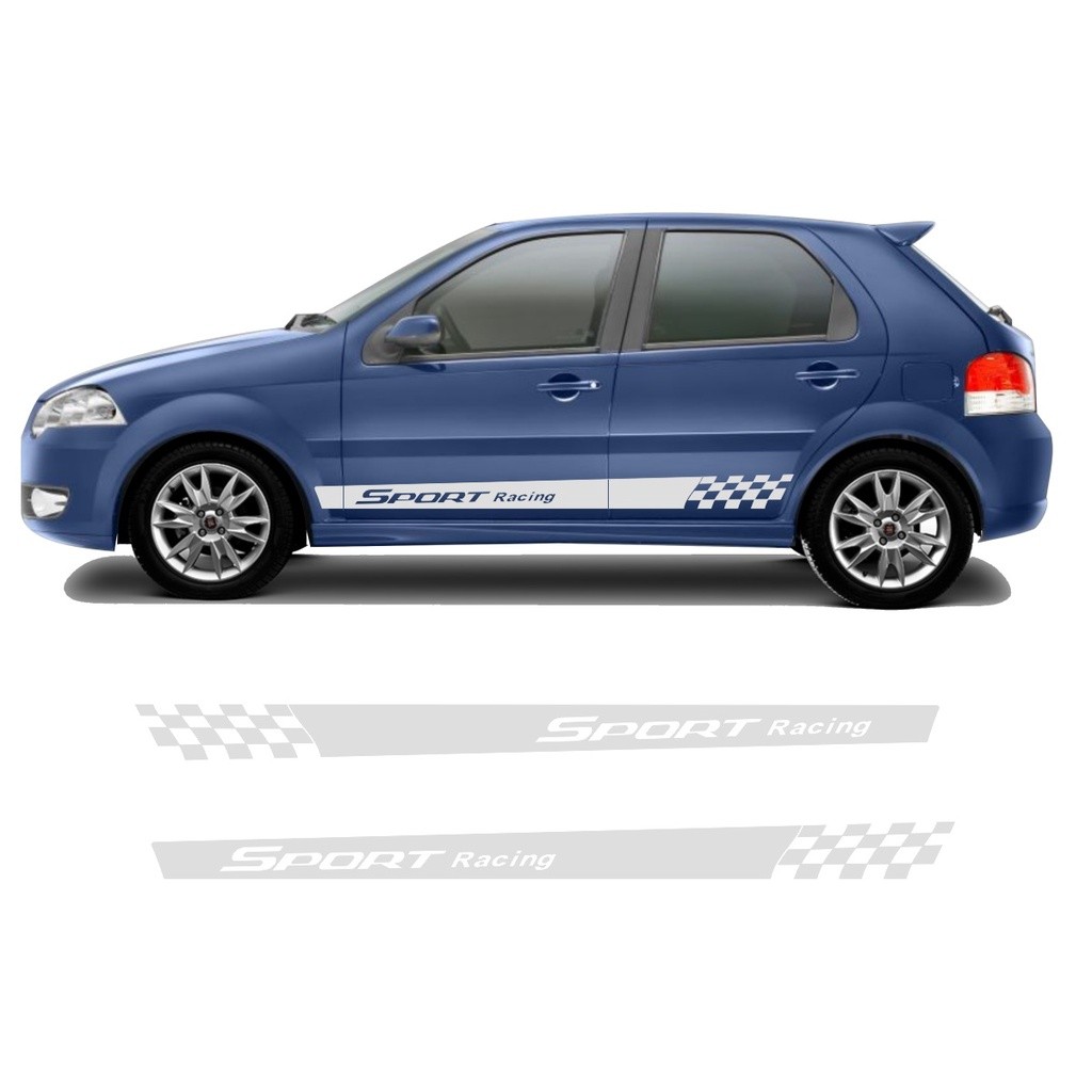 Faixa Lateral para Pálio até G4 Adesivo Sport Racing