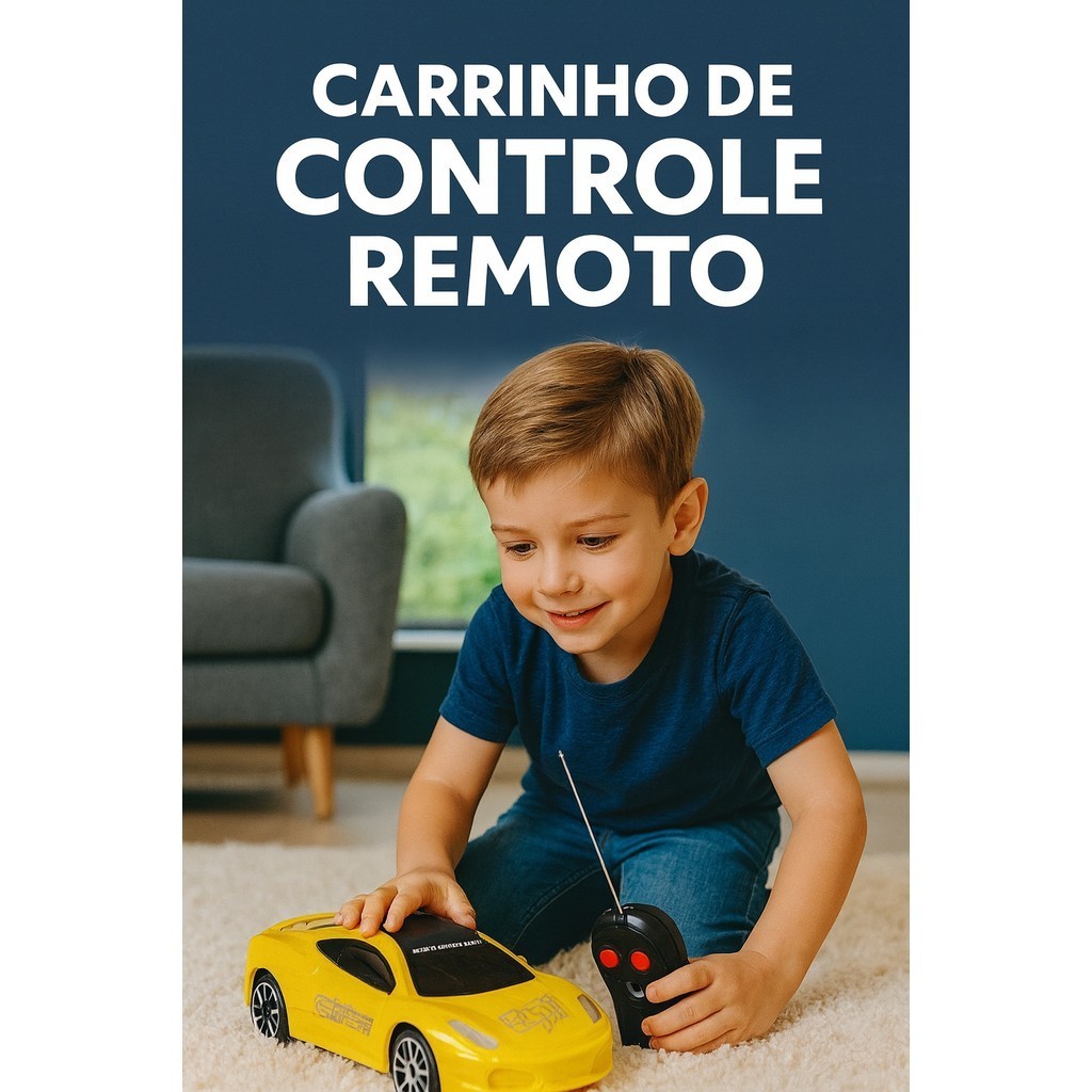 Carrinho Speed Racing Controle Remoto 2 Funcoes Sortido Brinquedo Corrida Alta Velocidade Menino