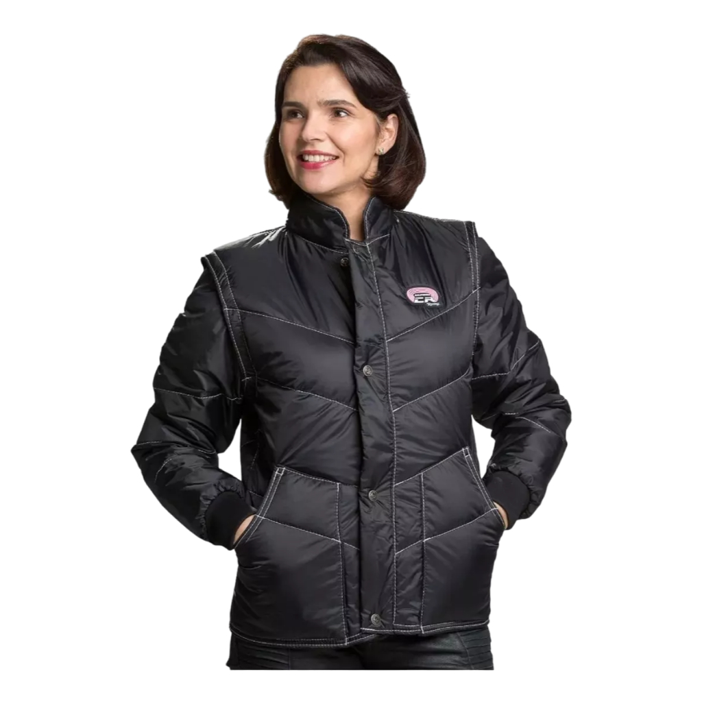 Jaqueta California Racing Tradicional Preta Feminina Moto