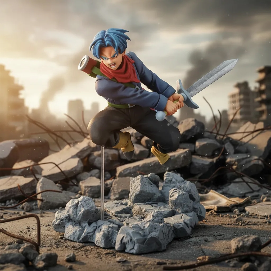 Trunks do Futuro Dragon Ball Super Soul X Soul Banpresto 10cm Original Lacrado Com Caixa