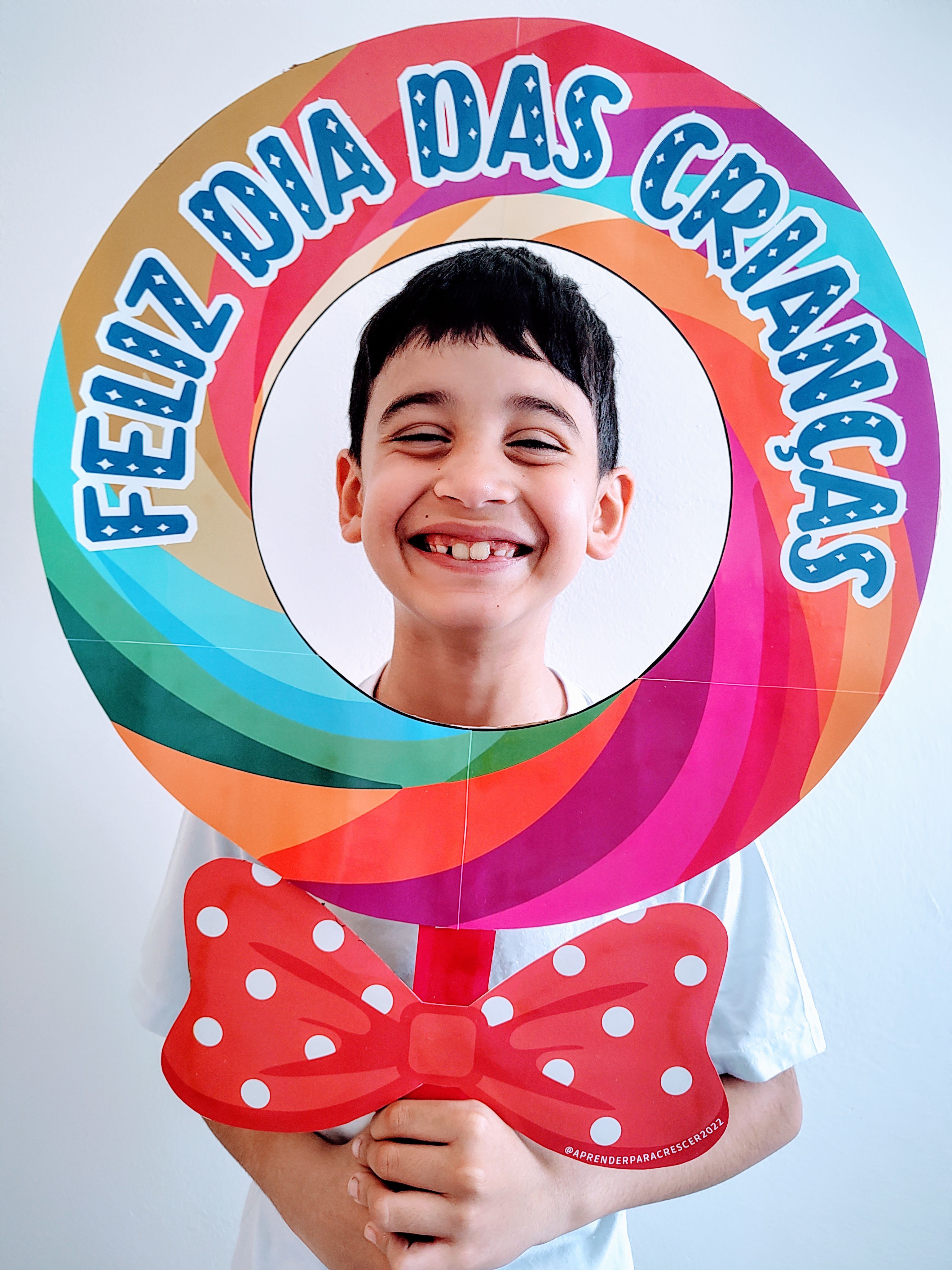 Moldura Pirulito Dia das Crianças