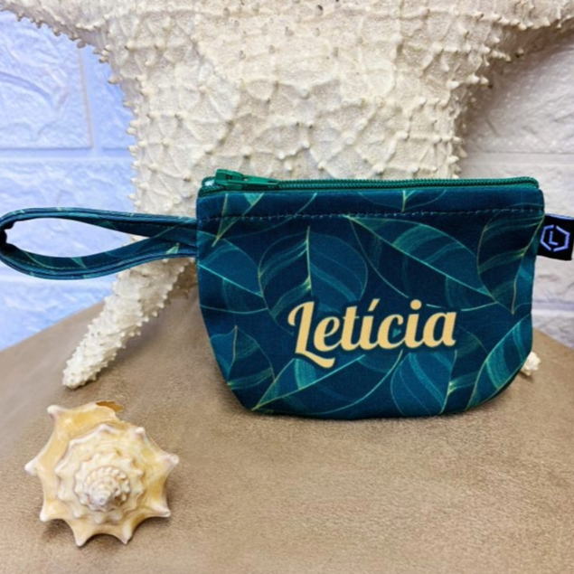 Kit Com 10 Porta Moedas Personalizado Com Nome Ou Logo