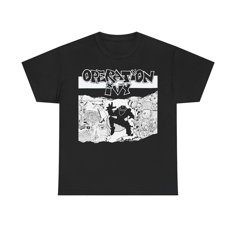 Music.Soul Camiseta Unissex Operation Ivy Banda Punk Estampa Atemporal Confortável Moderna Casual