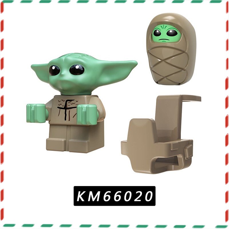 【 Toy World 】 Assembled Pequenos Blocos De Construção De Partículas Brinquedos Infantis Star Wars Toys Baby Yoda Minifigures