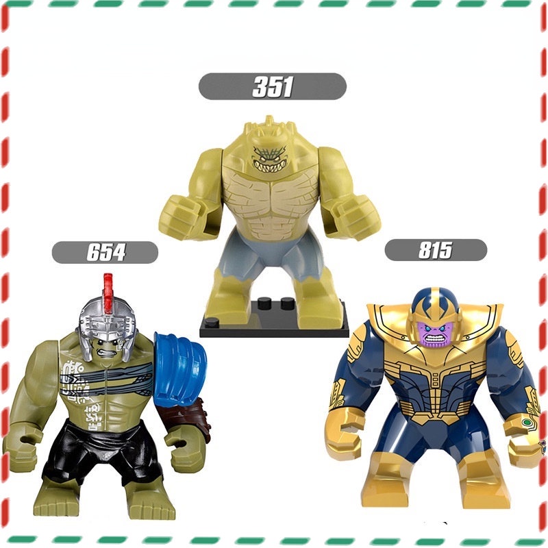【 Toy World 】 Hulk Thor Movie Peripheral Assembled Doll Toys mini Blocos De Construção Modelo Marvel Vingadores
