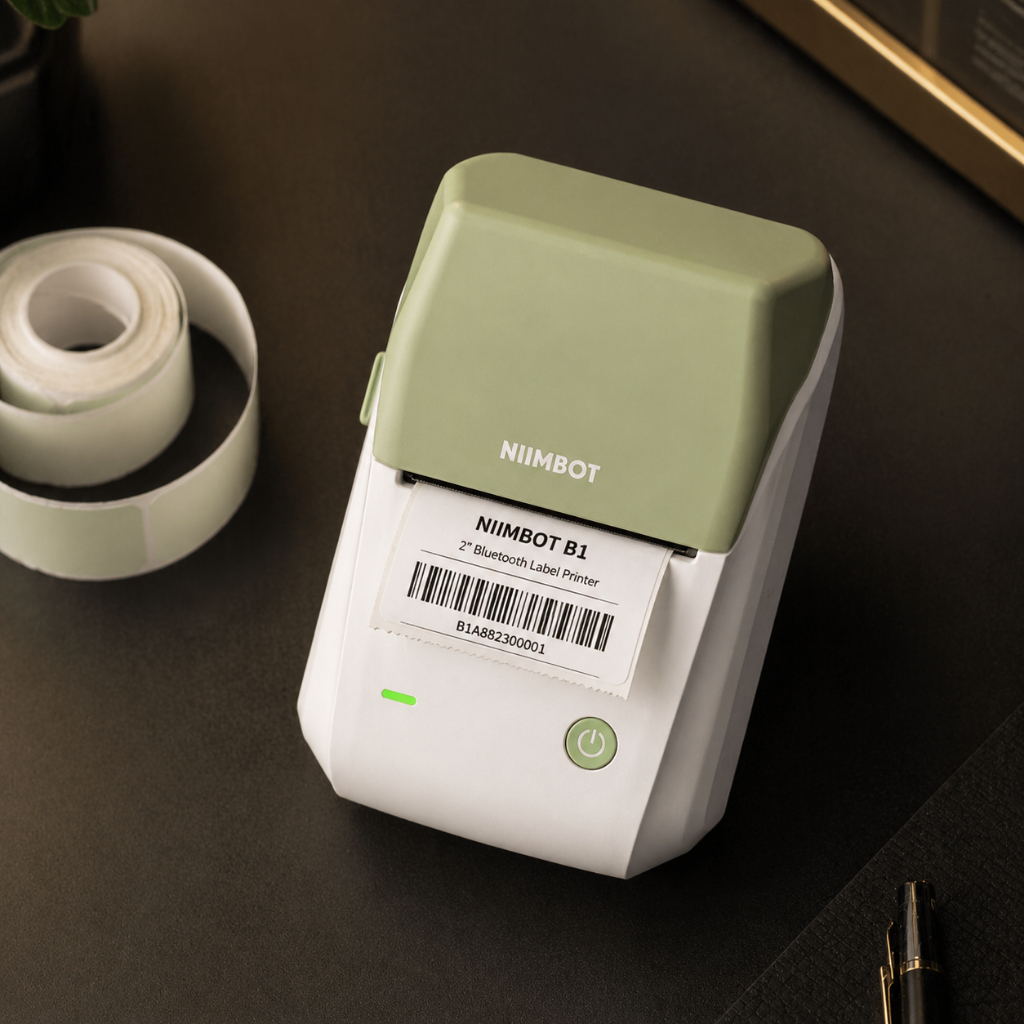 Impressora Térmica Niimbot B1 Bluetooth Etiquetadora Portátil Sem Tinta Para Etiquetas Adesivas B21