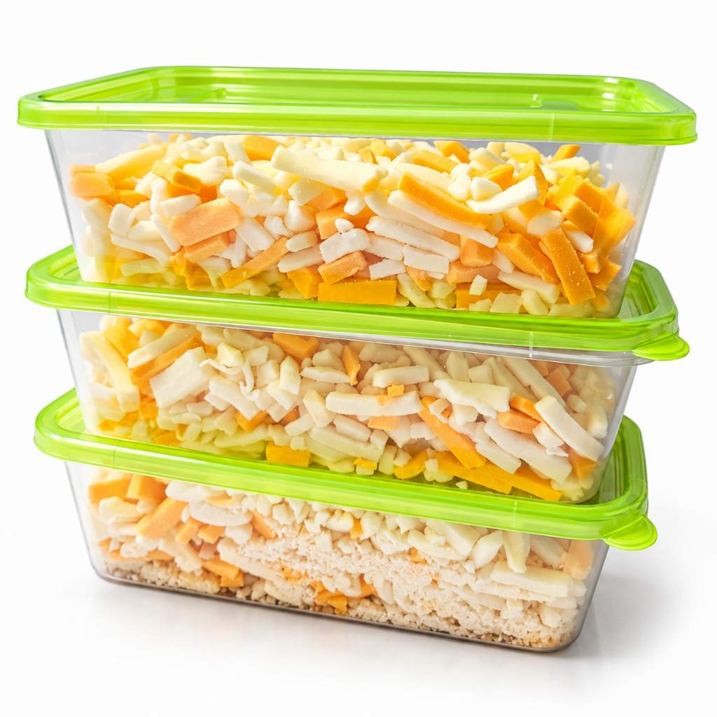 Recipientes De Armazenamento De Alimentos Cook & Lock 700ml x 10pcs Retangulares Com Tampas Para Freezer De Micro-Ondas