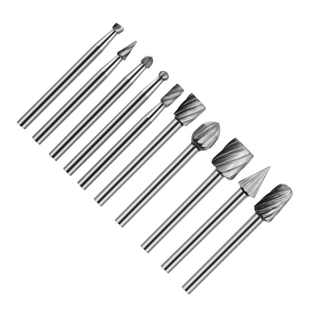 Lima E Fresa Rotativa P/micro Retifica Dremel 1/8 Kit C/10pç