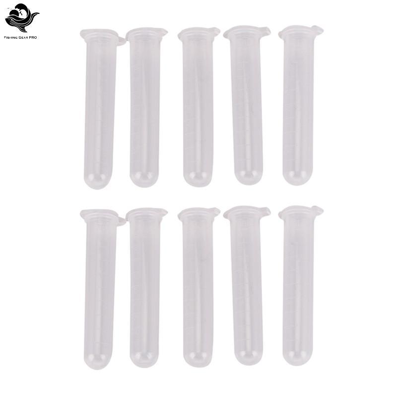 PFG 10pcs 10ml micro Frasco De Tubo De Centrífuga Frascos De Plástico Transparente Recipiente Tampa De Pressão FG