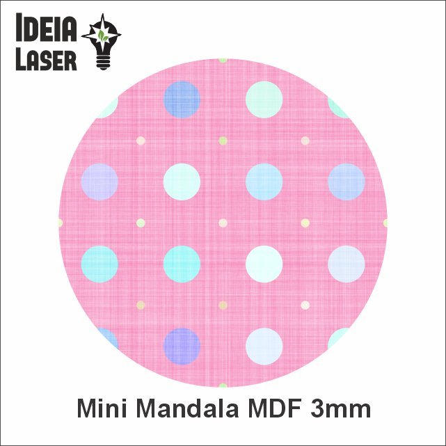 Textura Mod2 - Mini Mandala MDF - Ideia Laser