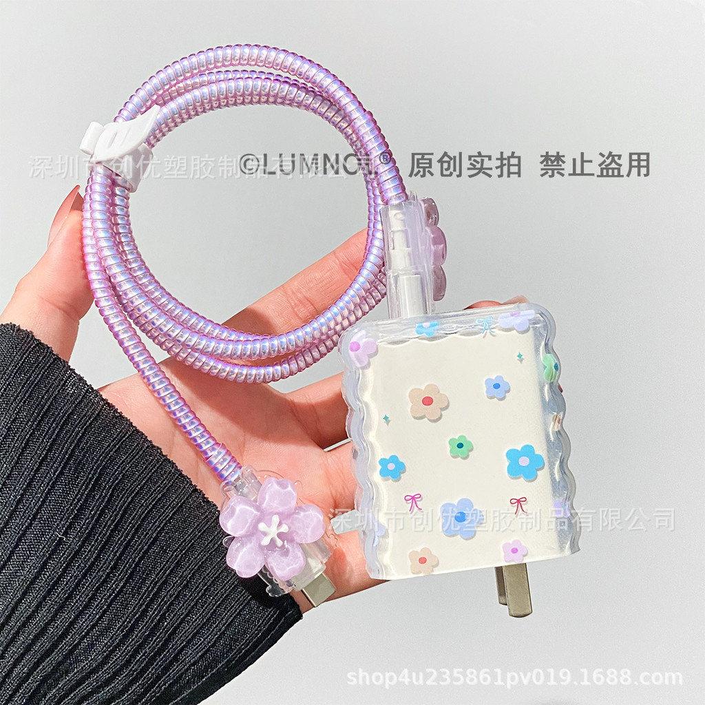 Capa protetora de cabo de dados de carregador tridimensional adequada para xiaomi redmi poco 33w/45w 67w/90w 100w