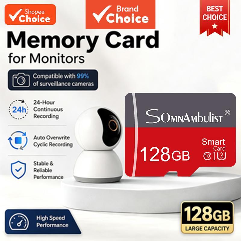 Cartão de memória mini SD/TF à prova d'água 32GB/64GB Classe 10, transferência ultrarrápida compatível com celulares,
