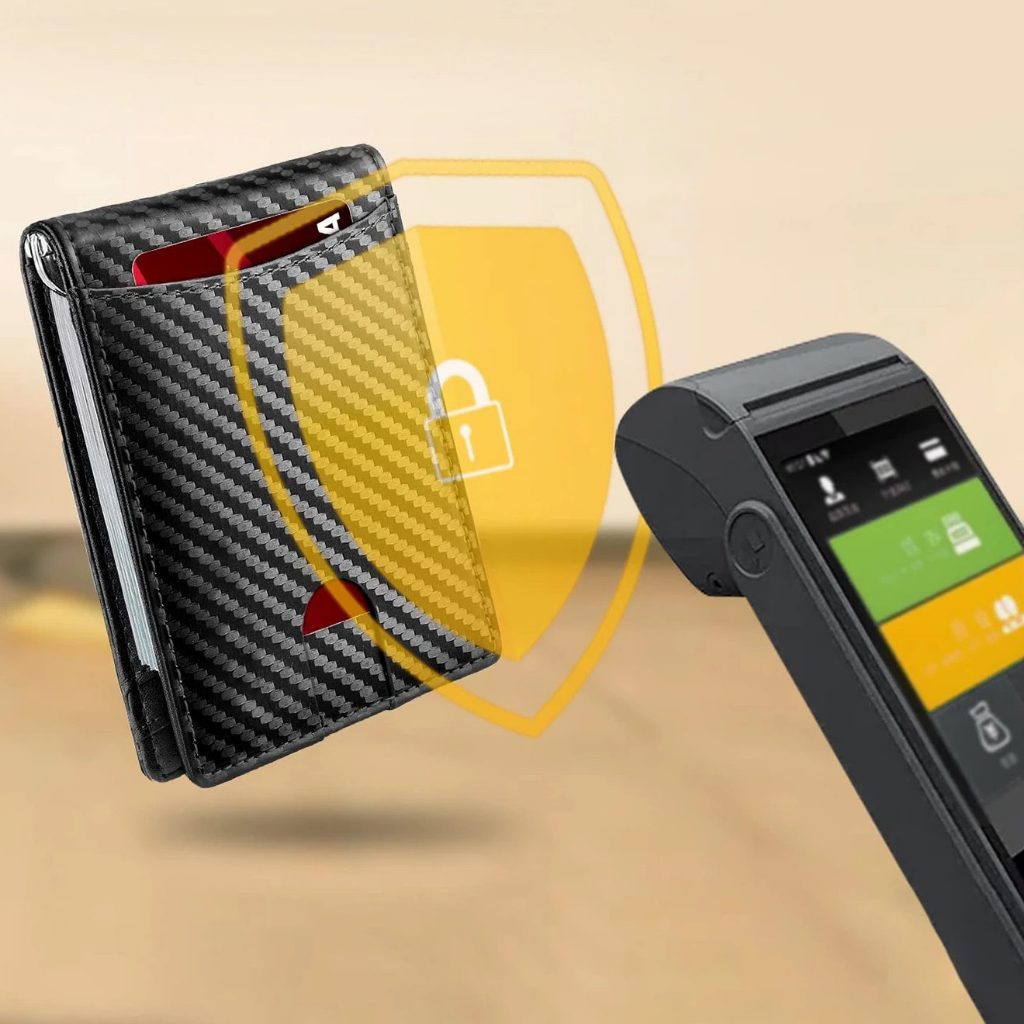 RFID Carteiras Slim Com Clip De Dinheiro Minimalismo Porta-Cartões Frente Slot De Cartão Bolsa