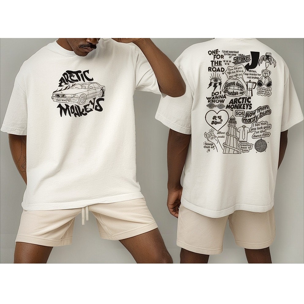 Camiseta Oversized Masculina Feminina T-shirt Artic Monkeys Art Álbuns I Wanna Be Yours Unissex