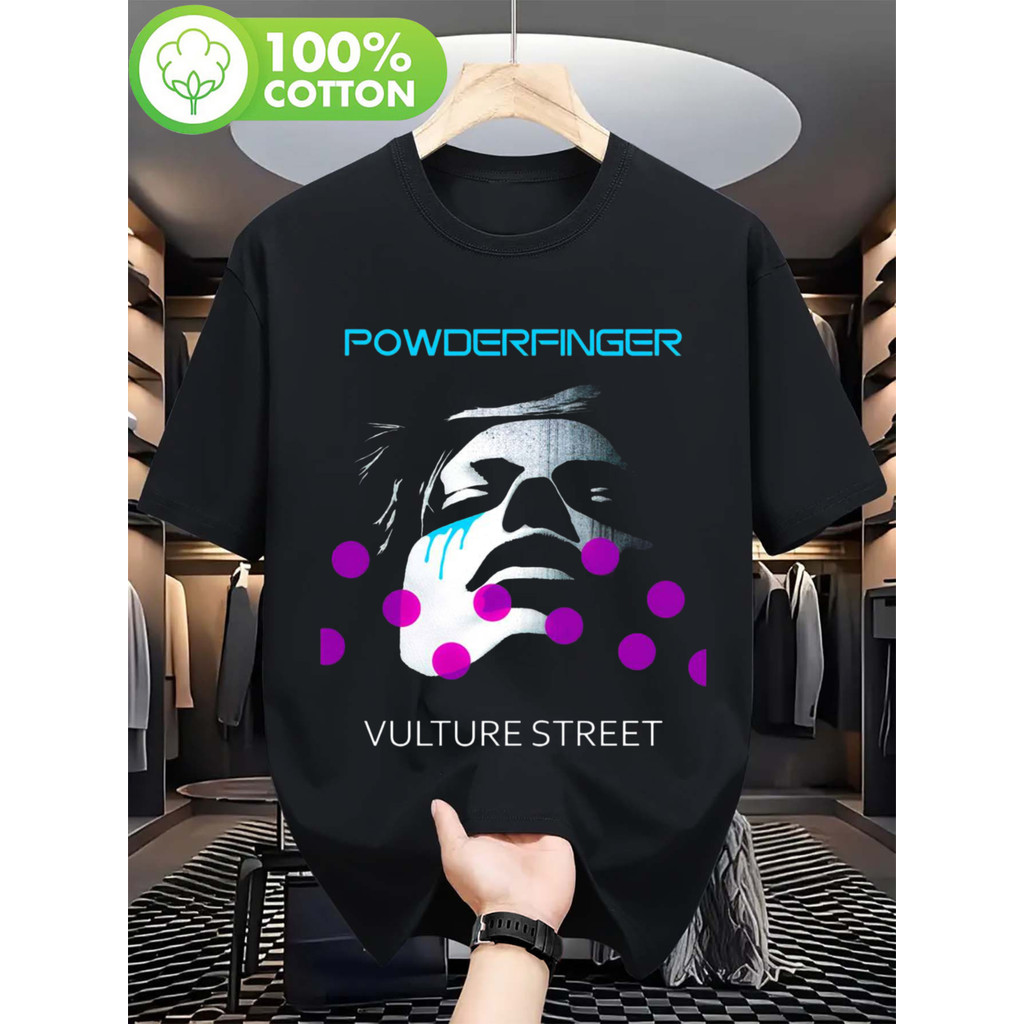 Music.Soul Camiseta Unissex Powderfinger Vulture Street Album Art Confortável Estilosa Minimalista