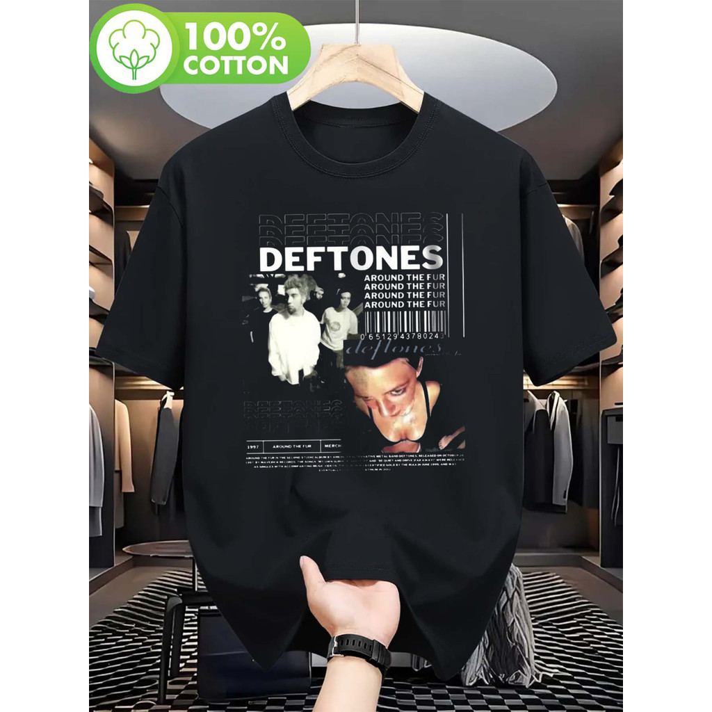 Music.Soul Camiseta Unissex Deftones Around the Fur Album Art Print Alternative Metal Confortável Estilosa Atmosférico