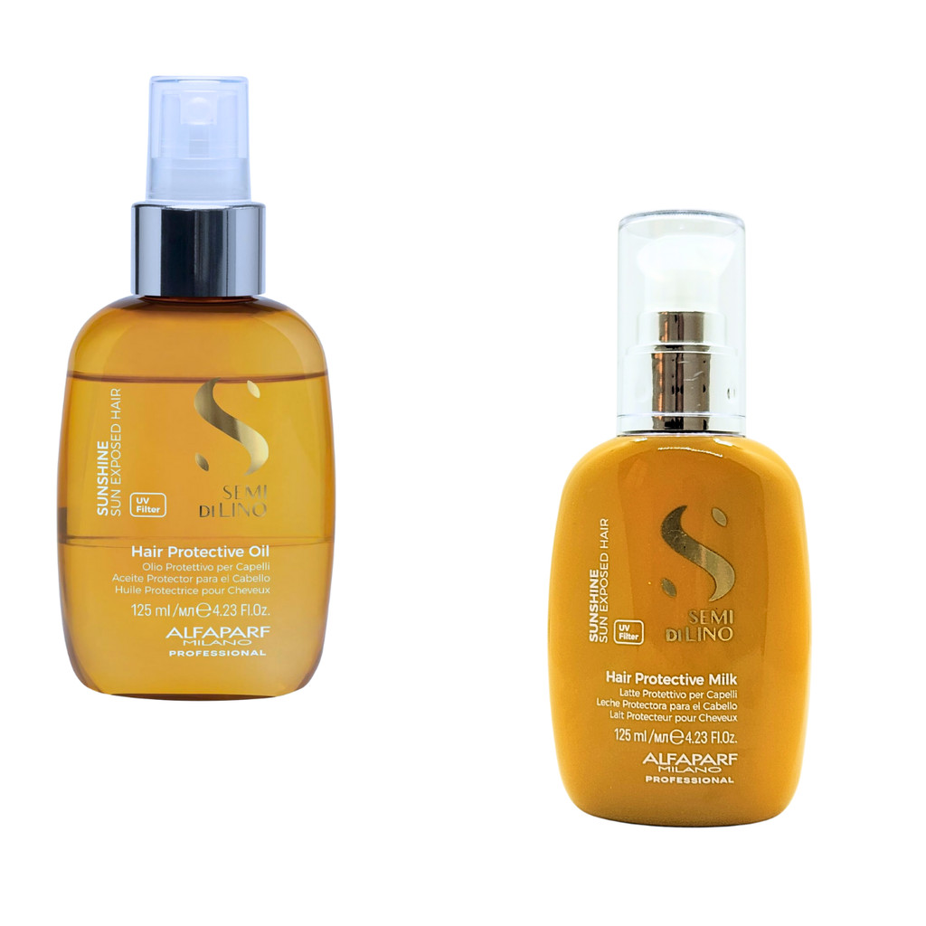 Leave In Hair Protective Milk e Óleo Alfaparf Sdl Sunshine - Finalizadores Pós Sol - Exposição Solar