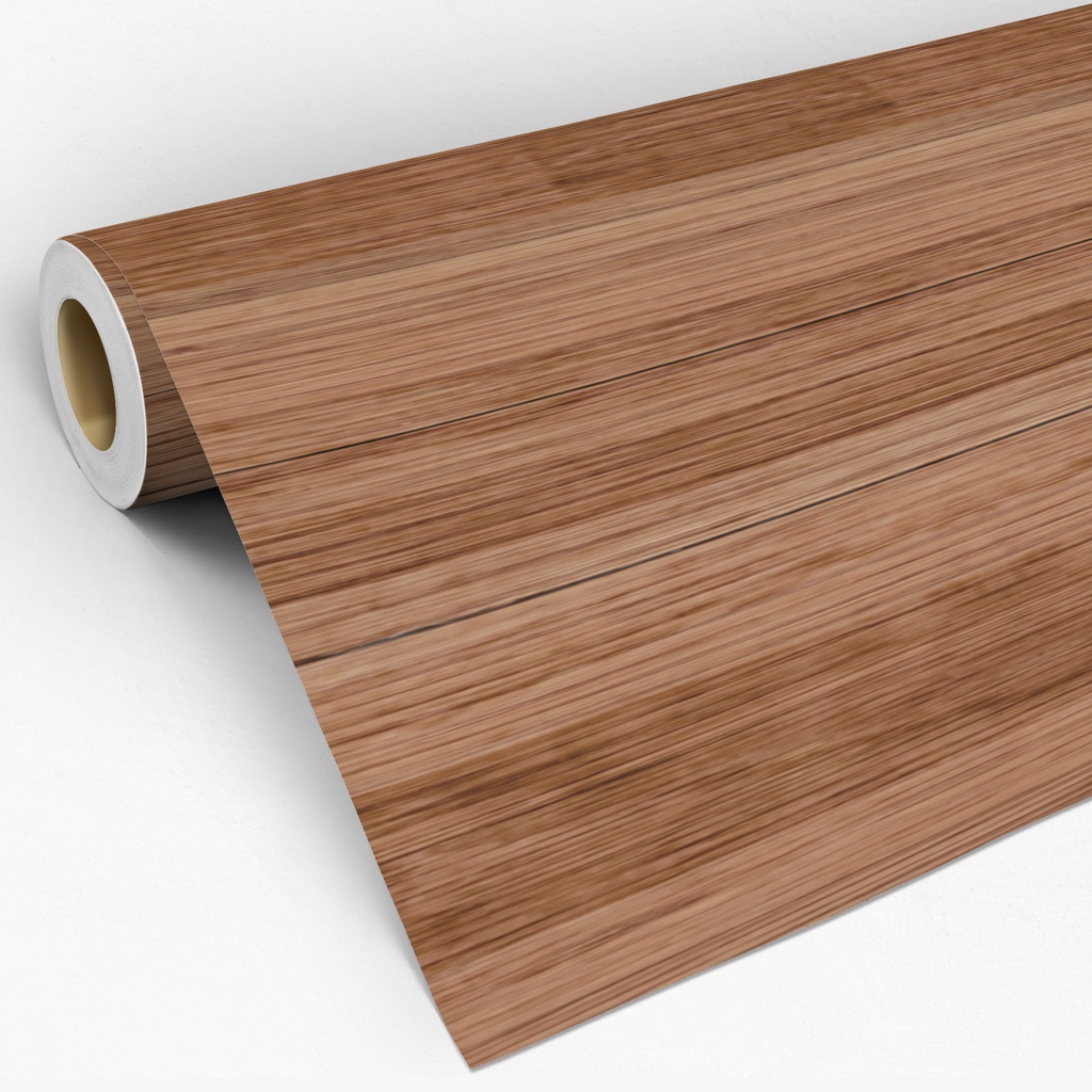 Papel de Parede Adesivo Madeira Jacarandá Ripas Horizontal Adesivo Lavável - Pro Decor