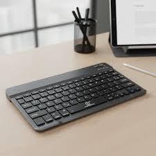 Teclado Bluetooth Portátil Tablet Celular Notebook Pc Fino Preto