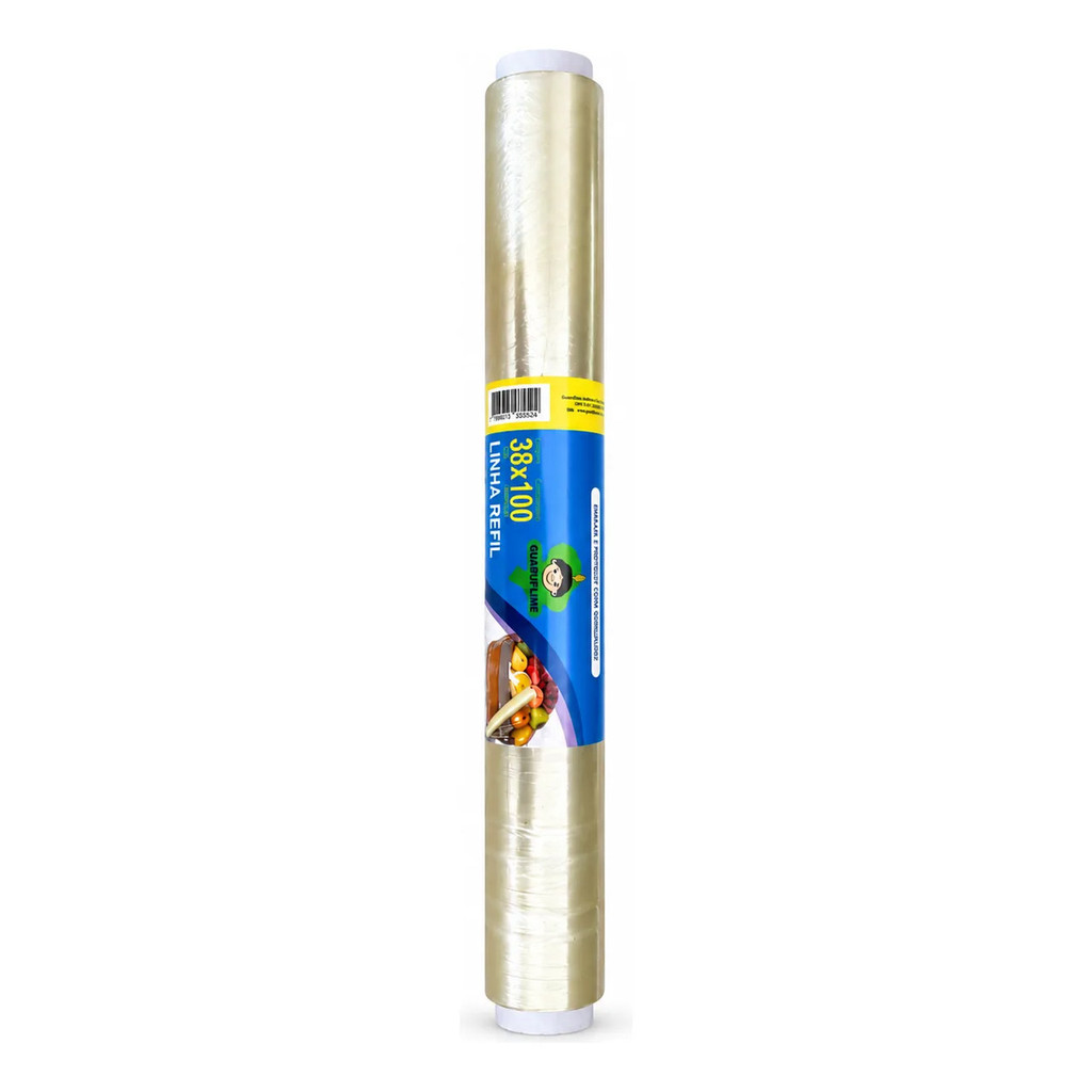 Filme Pvc Transparente 38cm X 100m Para Alimentos Uso Geral