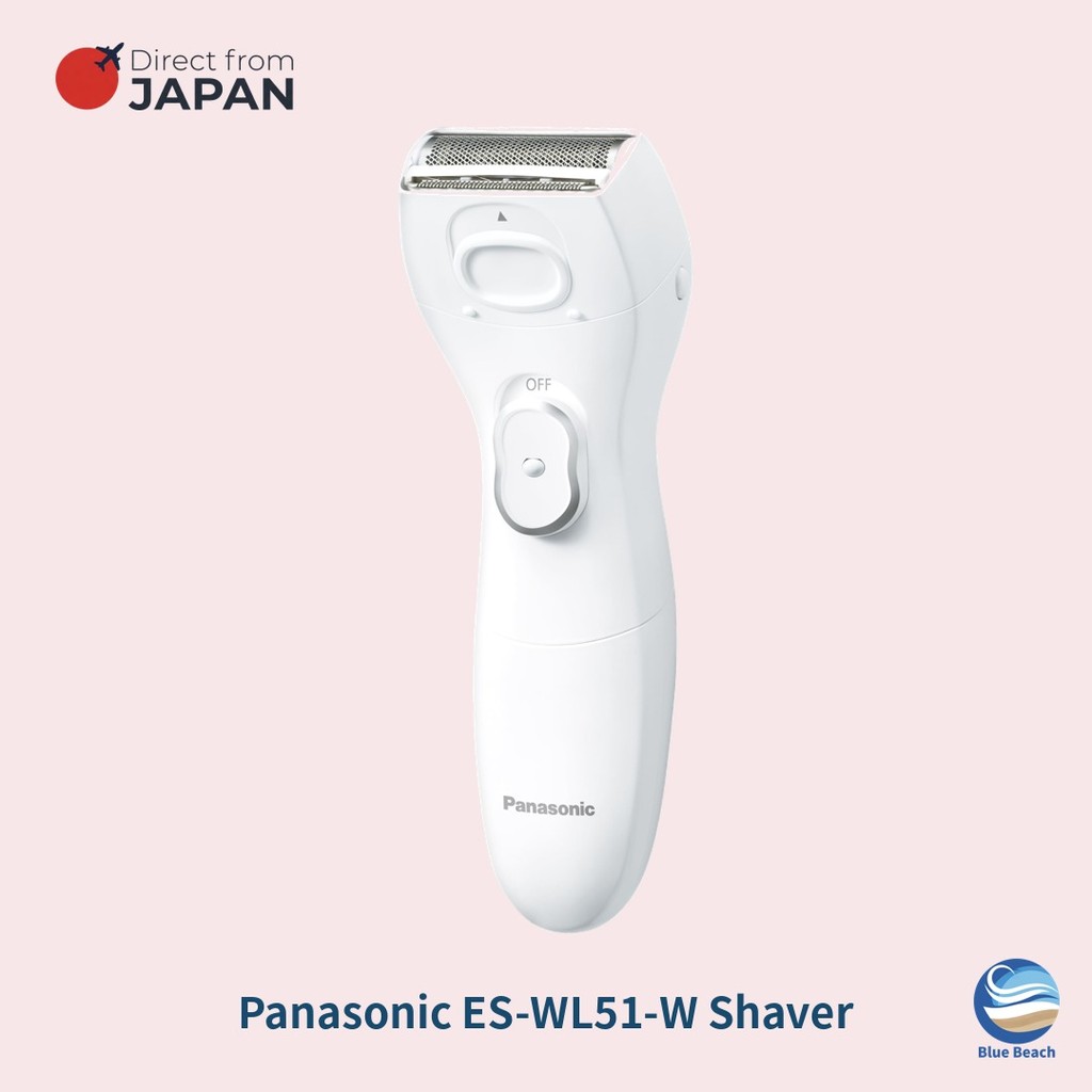 Panasonic ES-WL51-W Depilador Feminino/Wet and Dry Banho/Lamina Larga/Pente Bikini/Pilha