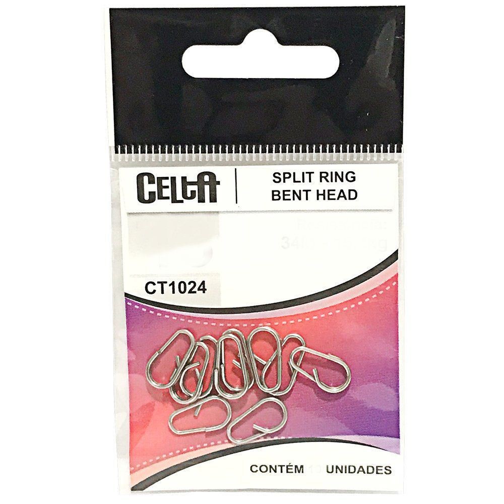 Split Ring Bente Head Celta CT1024 Nº10 29lb Cartela com 10un