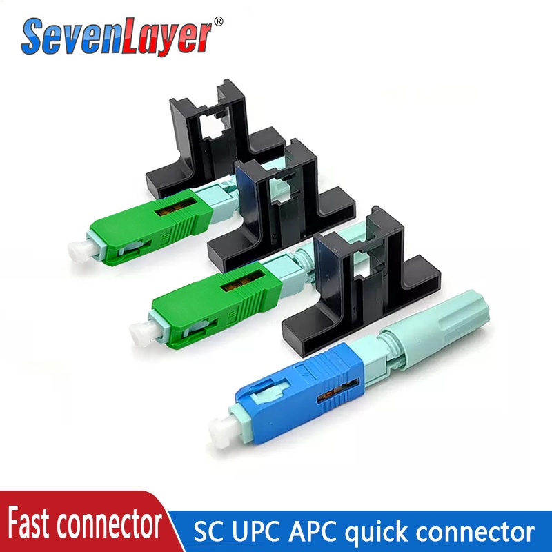 FTTH SC UPC Optical fibe quick connector SC FTTH Fiber Optic Fast Connector Embedded High Quality SC APC