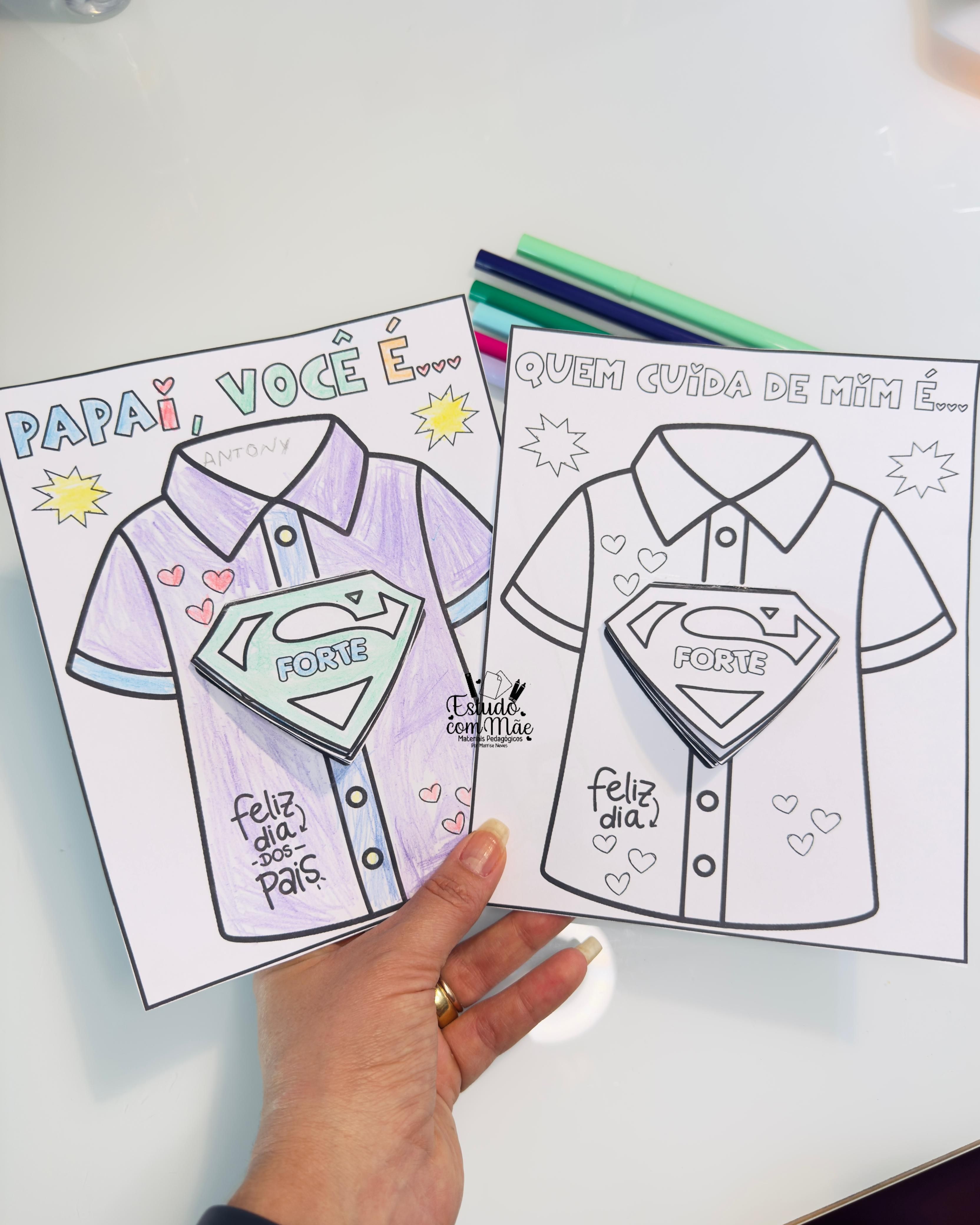 Cartão interativo Dia dos pais