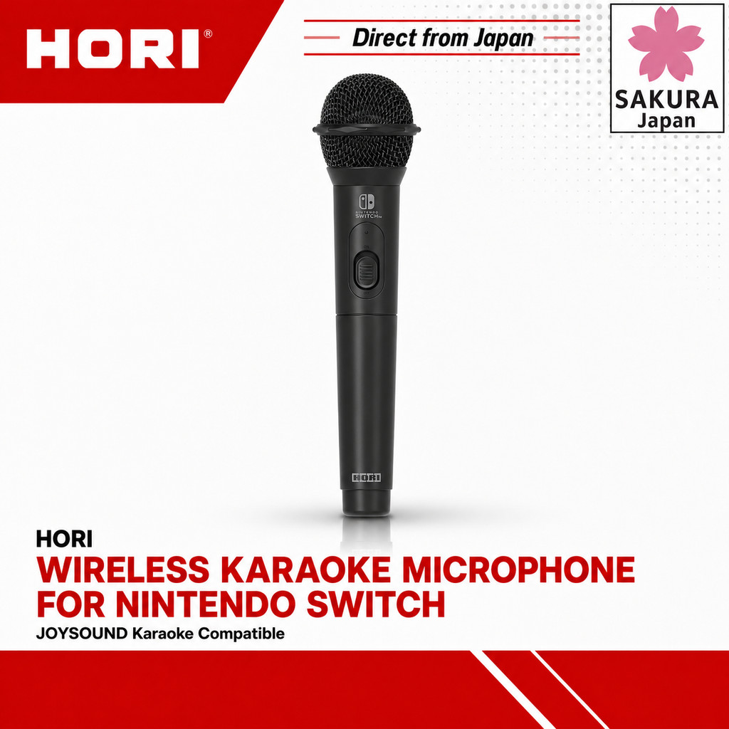 HORI Wireless Karaoke Microphone for Nintendo Switch - JOYSOUND Karaoke Compatible