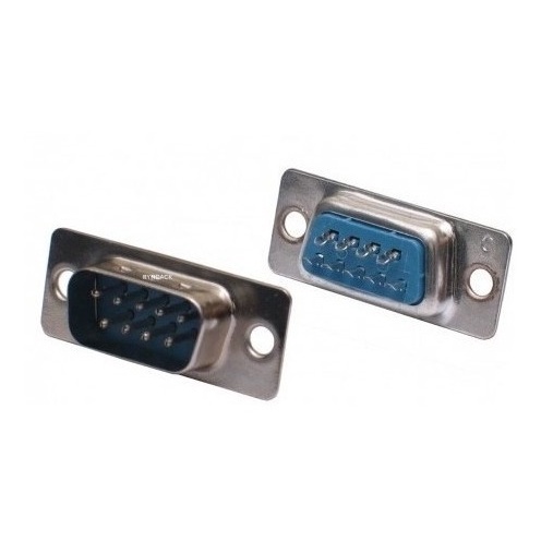 10 Peças - Conector Db9 Macho Solda Fio Rs232 Serial