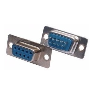 10 Peças - Conector Db9 Fêmea Solda Fio Rs232 Serial