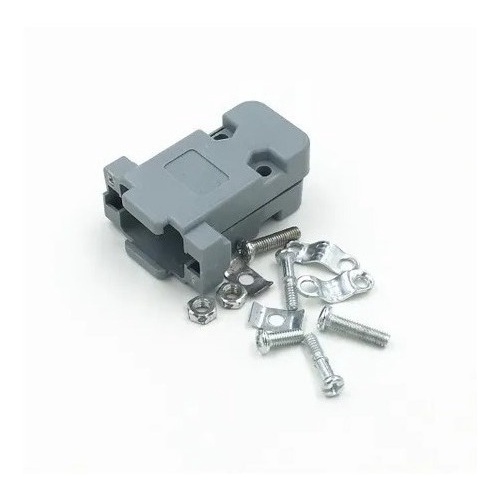 10 Peças - Capa Db9 Kit Curto Cinza Rs232  Serial